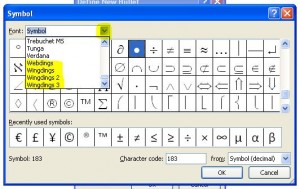 Webdings etc