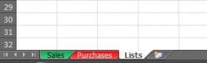 excel worksheet tab