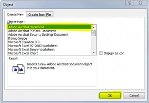 Insert pdf into Word tutorial