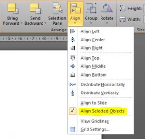 Align objects PowerPoint