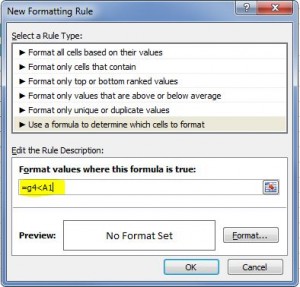 Format Formula Excel