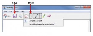 Email snipping tool