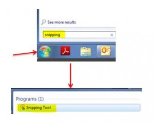 Snipping Tool Search