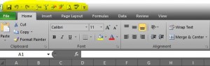 quick access toolbar excel