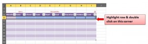 highlight row excel