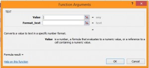 Text formula excel