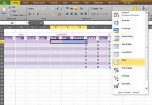 time format excel