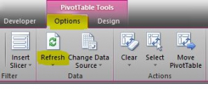 pivot table refresh