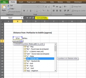 Excel convert formula