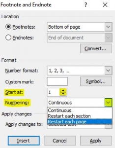 numbering